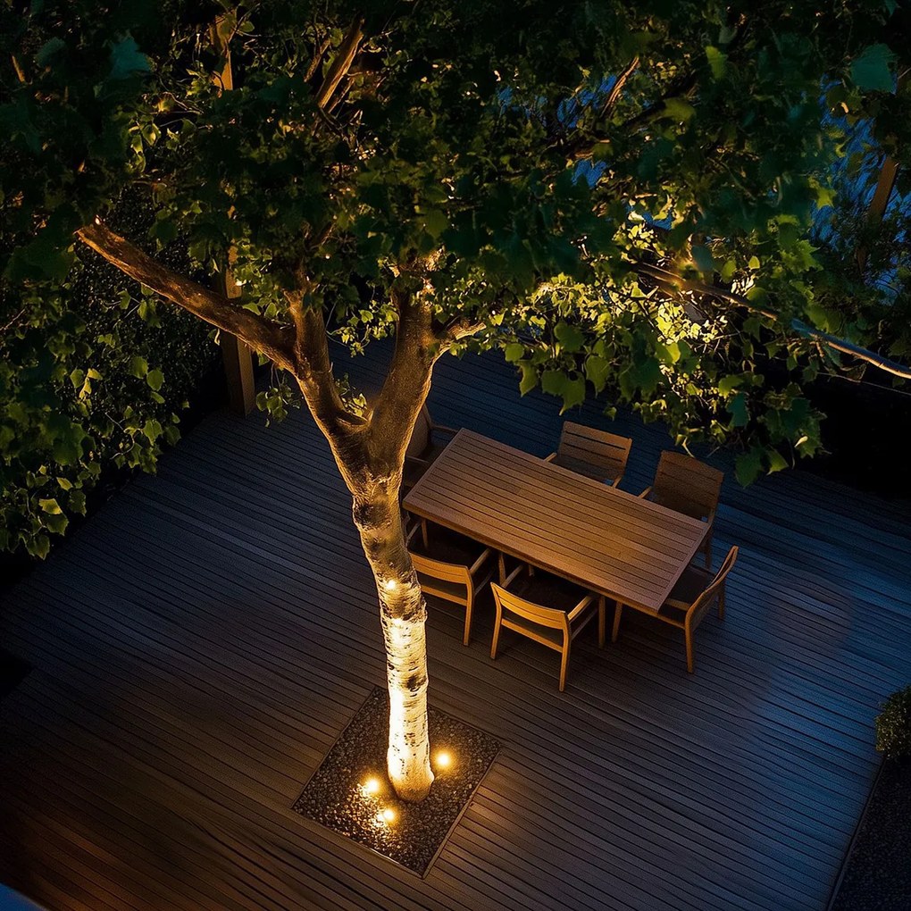 Модерен външен прожектор за земя черен AR70 регулируем IP65 - Delux