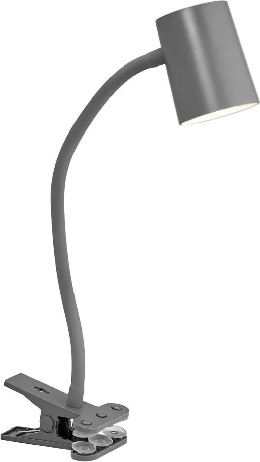 Osram - Настолна лампа със скоба DESK LINE 1xGU10/9W/230V сива