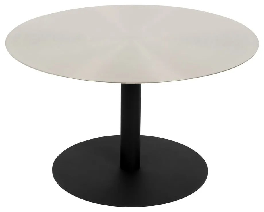 Метална кръгла масичка за кафе в черен и златист цвят ø 60 cm Snow – Zuiver