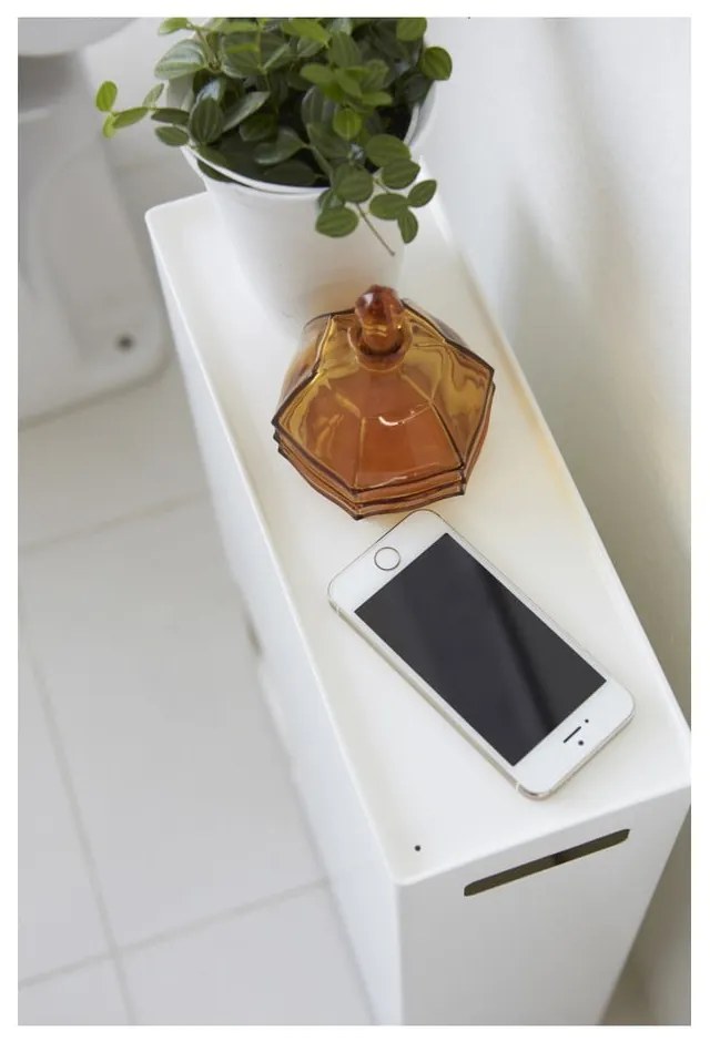 Бял диспенсър за тоалетна хартия Rin Stocker Tower - YAMAZAKI