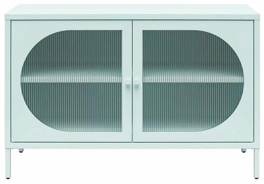 Светлосиня метална витрина 100x64x40 cm Luna – Støraa