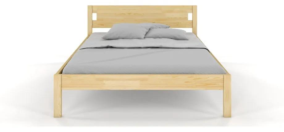 Двойно легло от борова дървесина 160x200 см в естествен цвят Laxbaken - Skandica