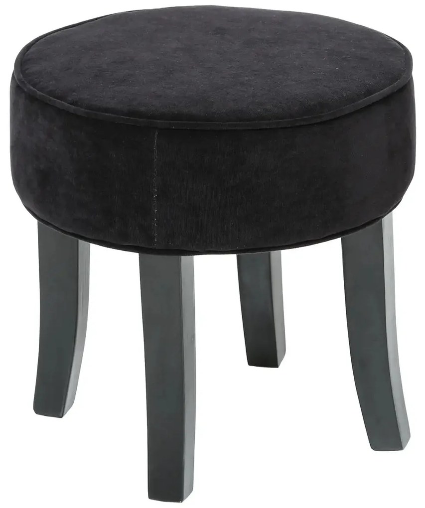 Табуретка atmosphera Adriel, Кадифе - Черен