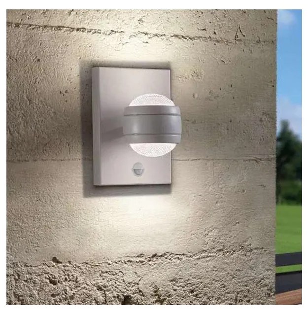 Eglo 96019 - LED външно стенно осветително тяло с датчик SESIMBA 1 2xLED/3,7W IP44