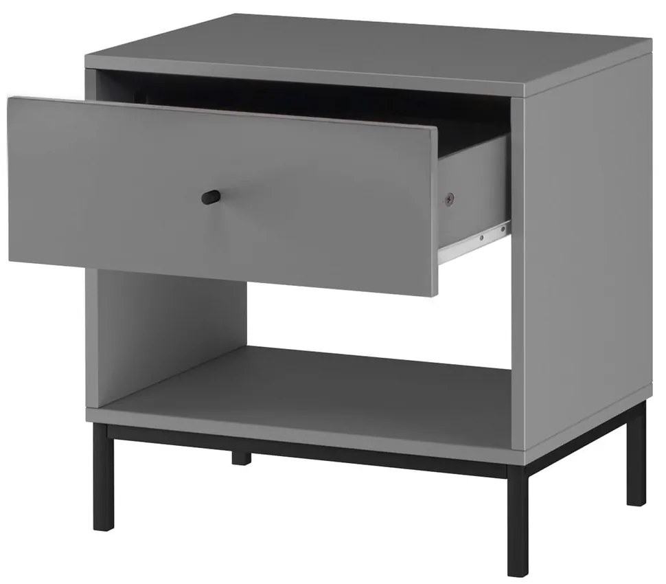 Сиво нощно шкафче Celine – Støraa