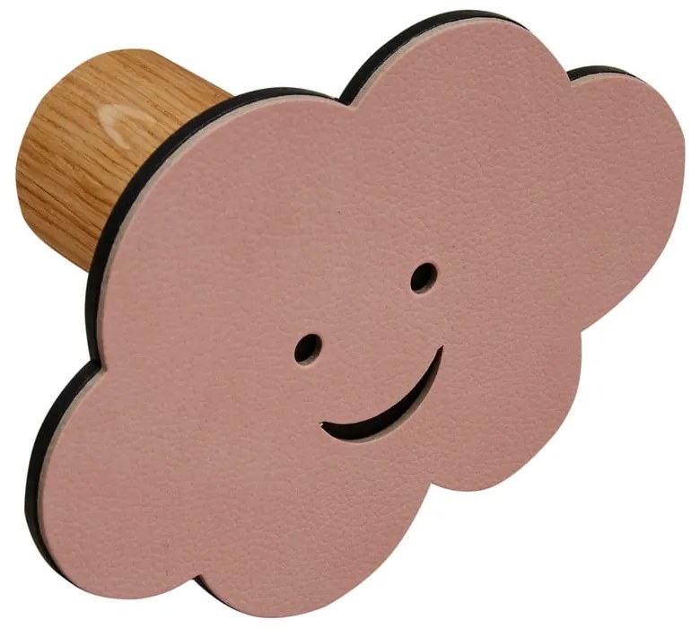 Розова стенна стоманена кука Cloud Dot Nupo – LIND DNA