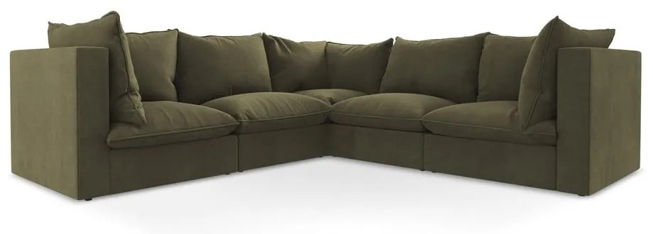 Ъглов диван в цвят каки Manao – Makamii