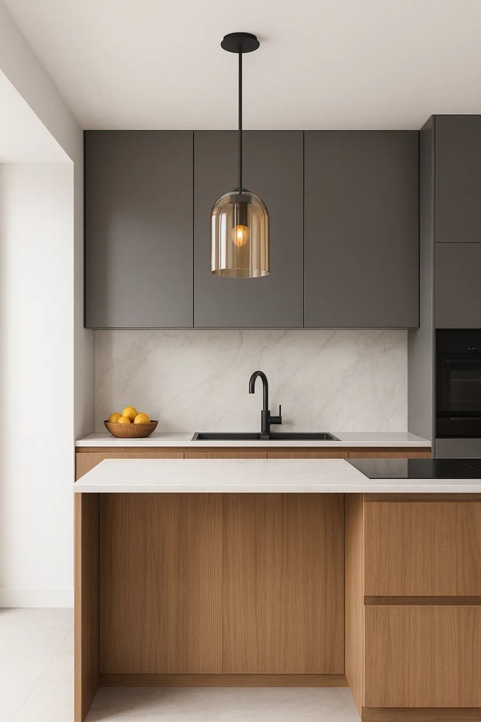 Висяща лампа APP1704-1PC Amber