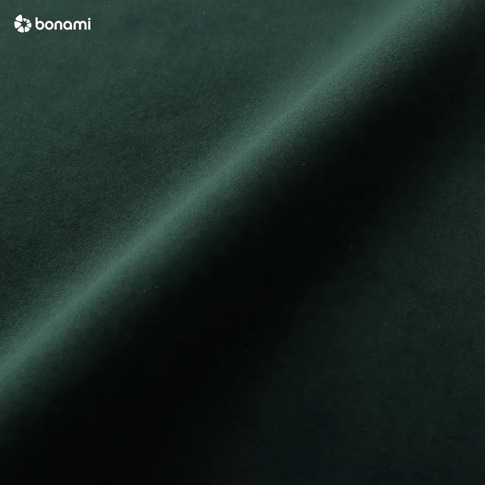 Зелен кадифен ъглов разтегателен диван , ляв ъгъл Santo - Milo Casa