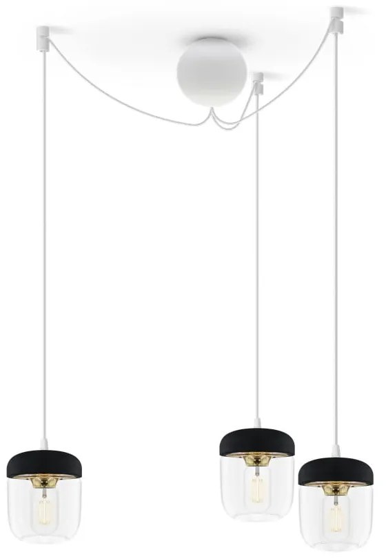 Бял троен кабел за окачване за осветителни тела Cannonball - UMAGE