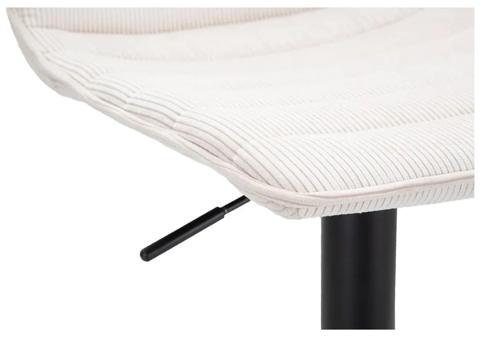 Бяло-черен бар стол с регулируема височина (височина на седалката 61 cm) Malia – Mauro Ferretti