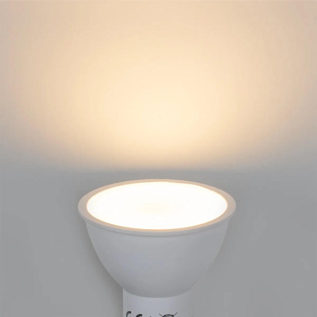 Комплект от 5 LED крушки GU10 със сензор за здрач 5W 380lm 3000K