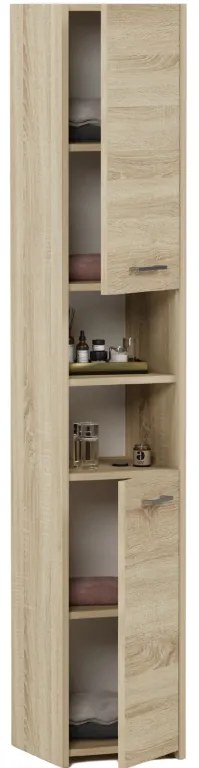 Тесен рафт за баня MODERN L-1 - различни цветови варианти сонома микс бяло