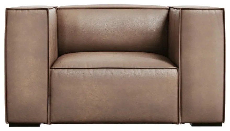 Светлокафяв кожен фотьойл Madame - Windsor &amp; Co Sofas