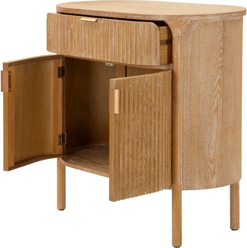 Скрин от масивна ела в естествен цвят 81x82x46 cm Gothenburg – Mauro Ferretti