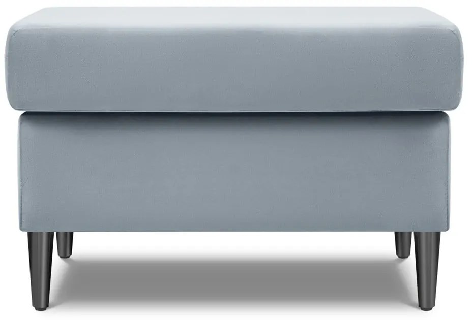 Светлосиня кадифена табуретка Kyoto – Cosmopolitan Design