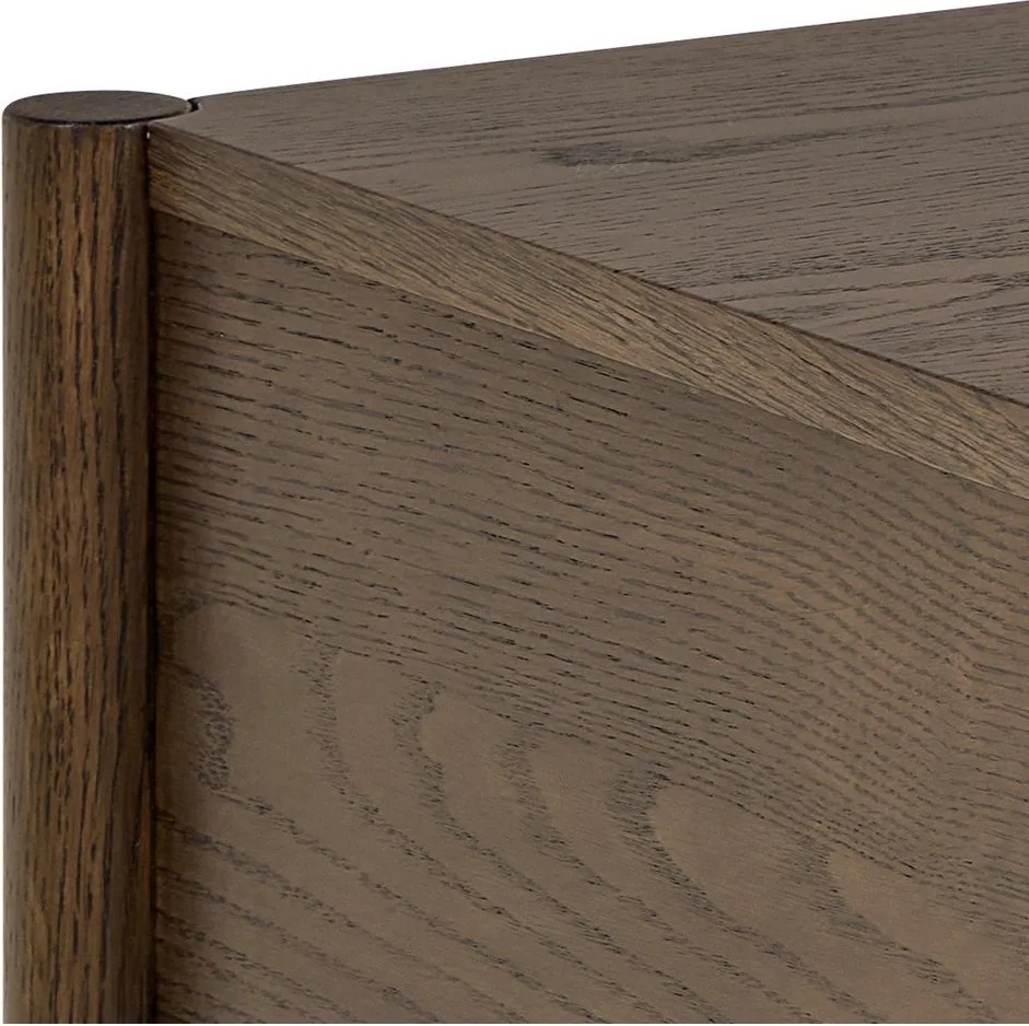 Нощно шкафче от декор от дъб в тъмно естествен цвят Monfort – Actona