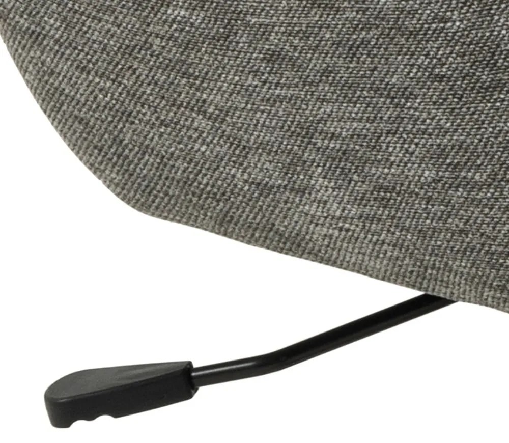 Антрацитно сив комплект от ухо и табуретка за крака Talgarth - Actona