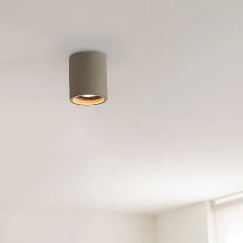 Селски таванен прожектор кръгъл от бетон - Deep