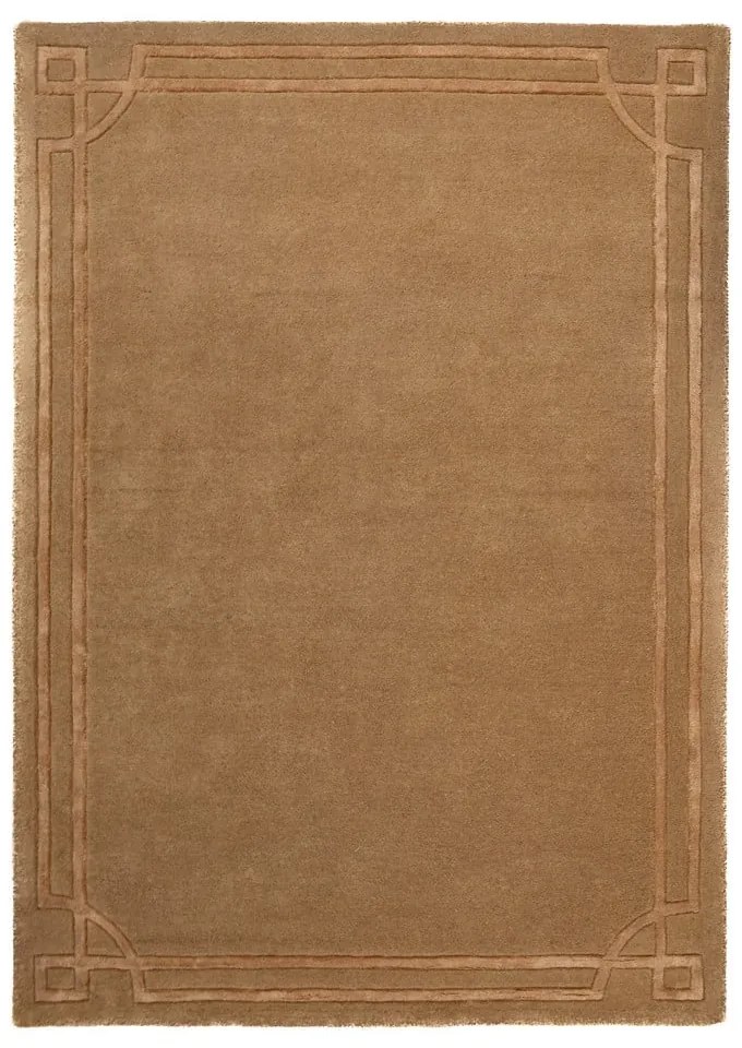 Теракотен ръчно изработен вълнен килим 120x170 cm Gatsby – Flair Rugs