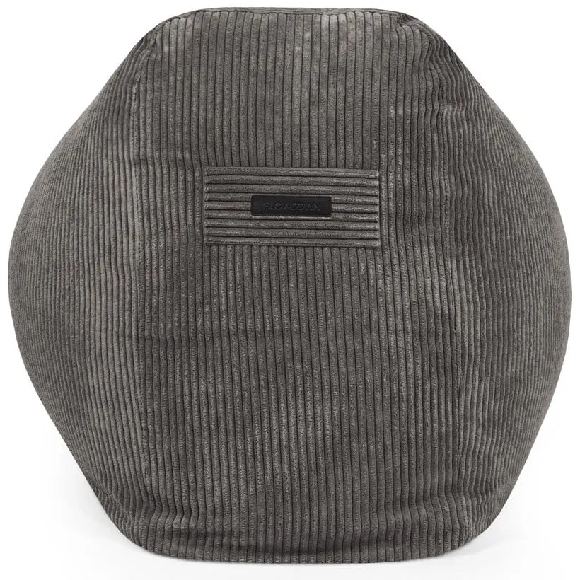 Черен пуф от рипсено кадифе Snug Long 140 – SLOWDOWN