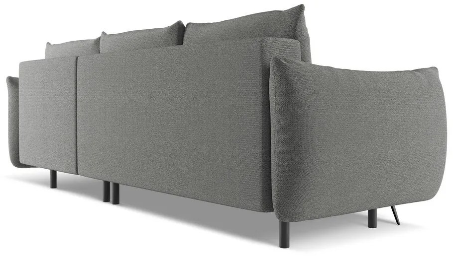 Светлосив ъглов диван (десен ъгъл) Malie – Makamii