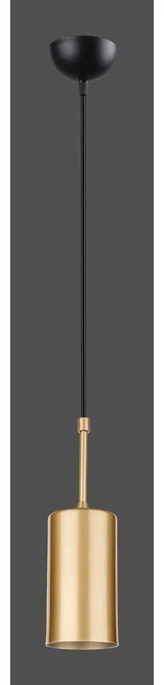 Висяща лампа в златист цвят, височина 124 cm Geo - Squid Lighting