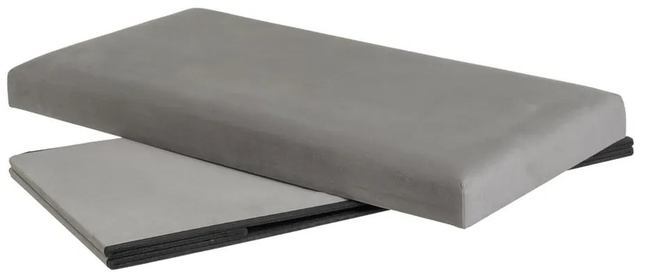 Светлосива кадифена табуретка Estela – Casa Selección