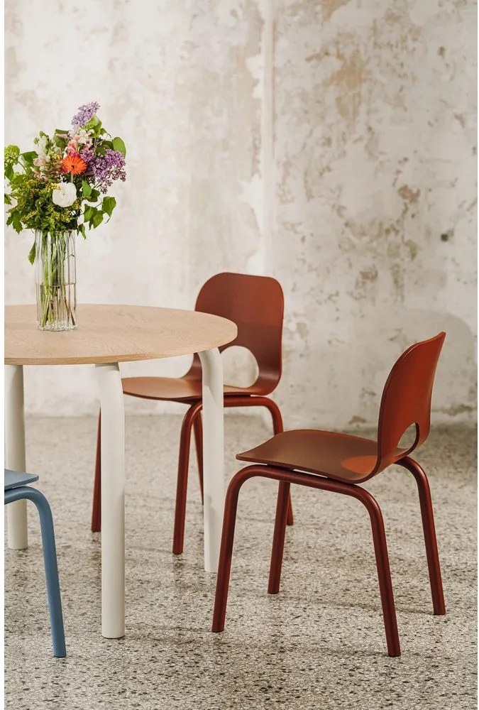 Червен трапезен стол Atto – noo.ma