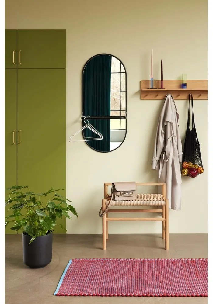 Стенно огледало с рафт 21x102 cm Carry - Hübsch