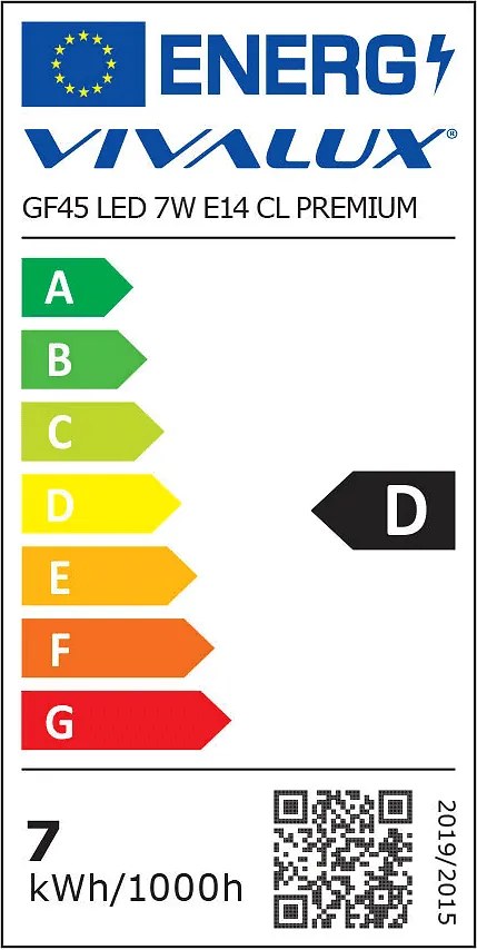 LED крушка VIVALUX, 7W, 960LM, E14, 4000К