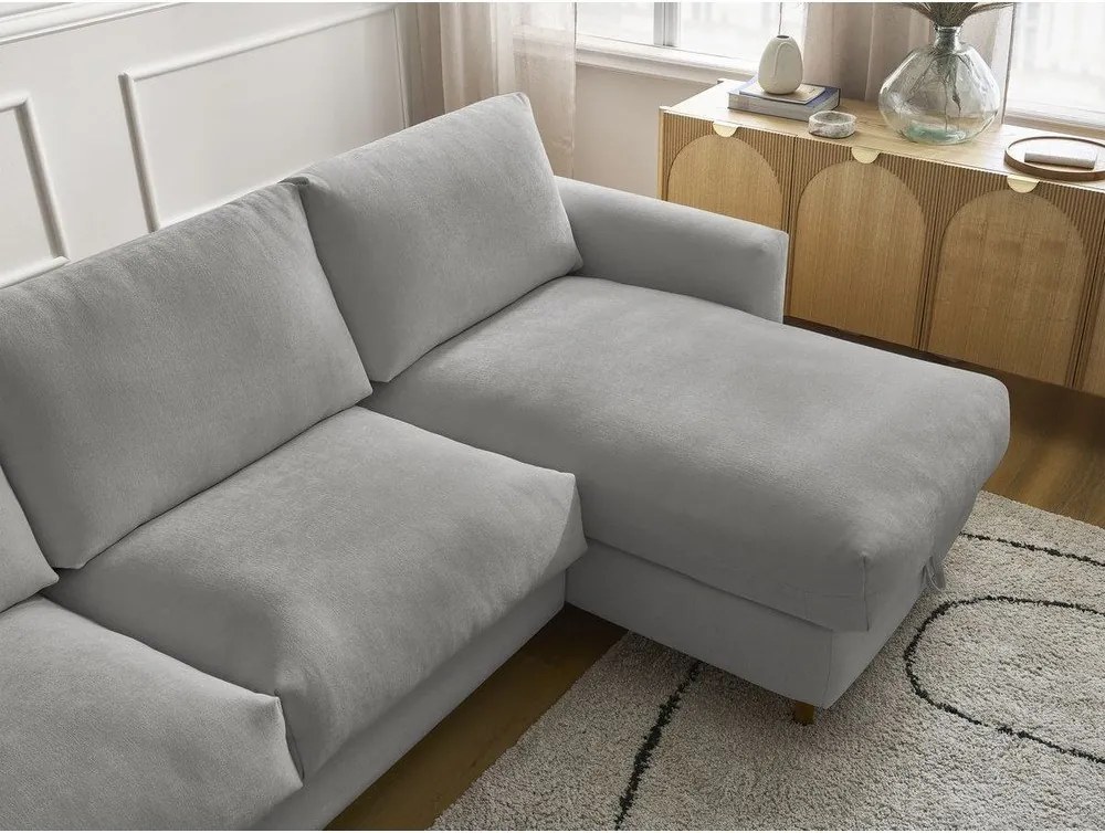 Сив ъглов диван Cocoone – Bobochic Paris