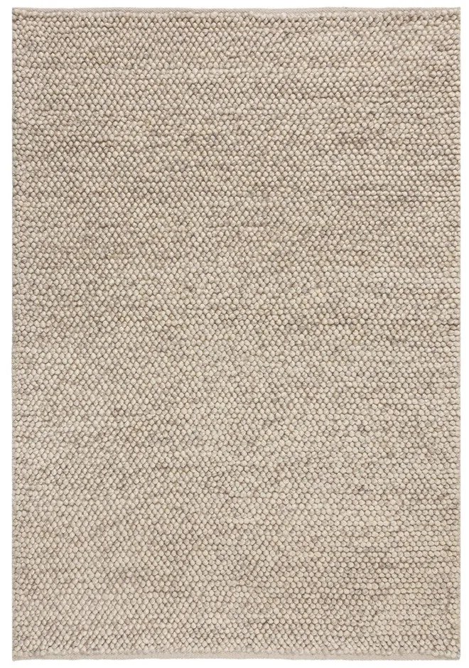 Светлосив ръчно изработен килим със смес от вълна 120x170 cm Minerals – Flair Rugs