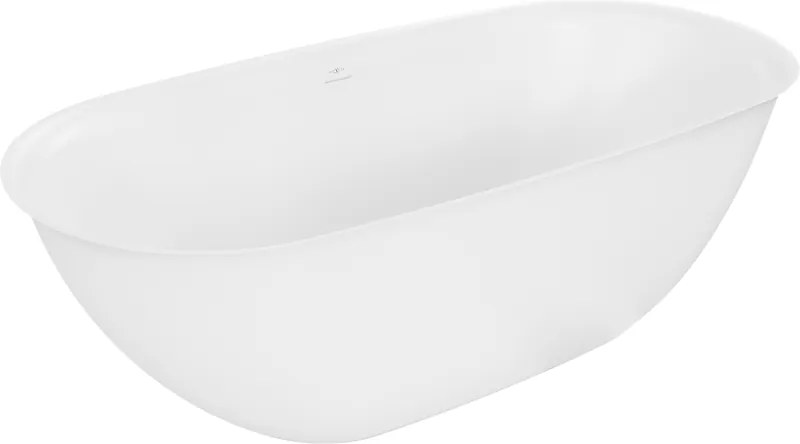 Mexen Siena самостоятелна вана от конгломерат 170 х 80 см, бял мат - 57291708000