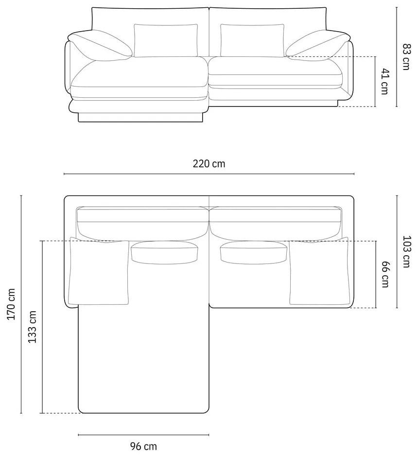 Бежов ъглов диван (ляв ъгъл) Torino – Micadoni Home