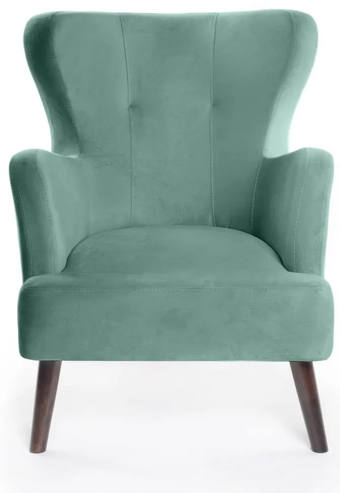 Кадифено кресло в цвят мента Noemye – Bonami Selection