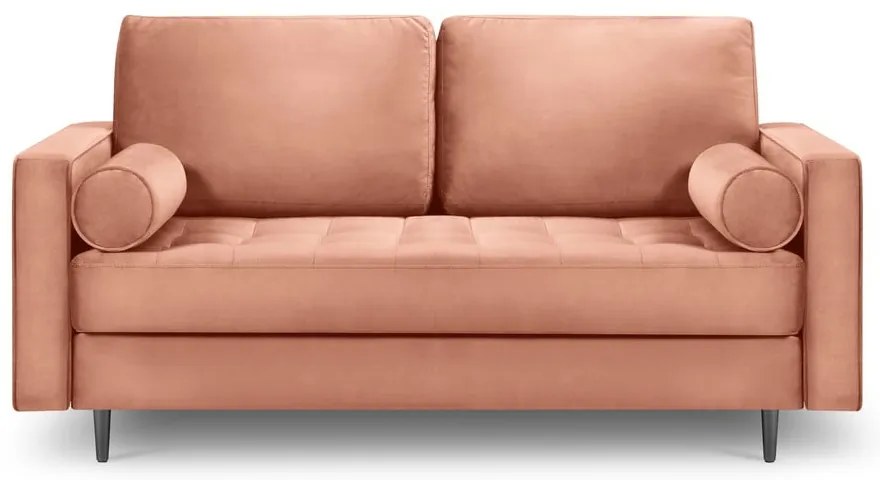 Розов кадифен диван , 174 cm Santo - Milo Casa