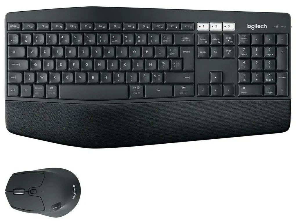 Клавиатура с мишка Logitech PERFORMANCE MK850 Черен AZERTY