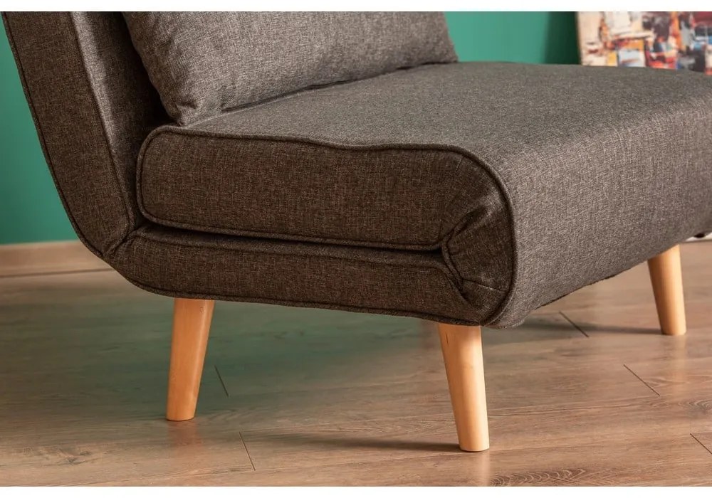 Тъмносив фотьойл Folde - Artie