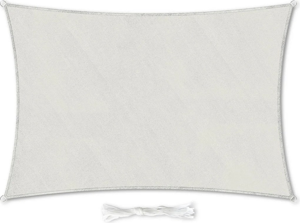 Blumfeldt Правоъгълен сенник, 3 х 5 м, закрепващи пръстени, полиестер, дишаща материя