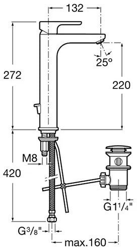 Кран за мивка Roca L20 ΙΙ