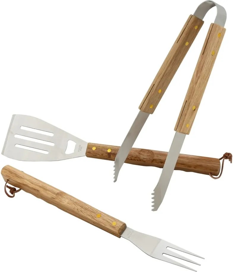 Комплект от 3 инструмента за грил Wood - Cattara