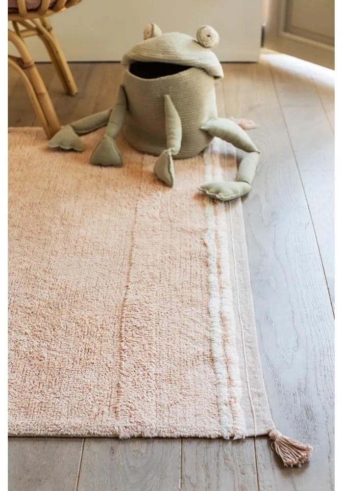 Светлозелена текстилна детска кошница за играчки ø 23x35 cm Fred the Frog – Lorena Canals
