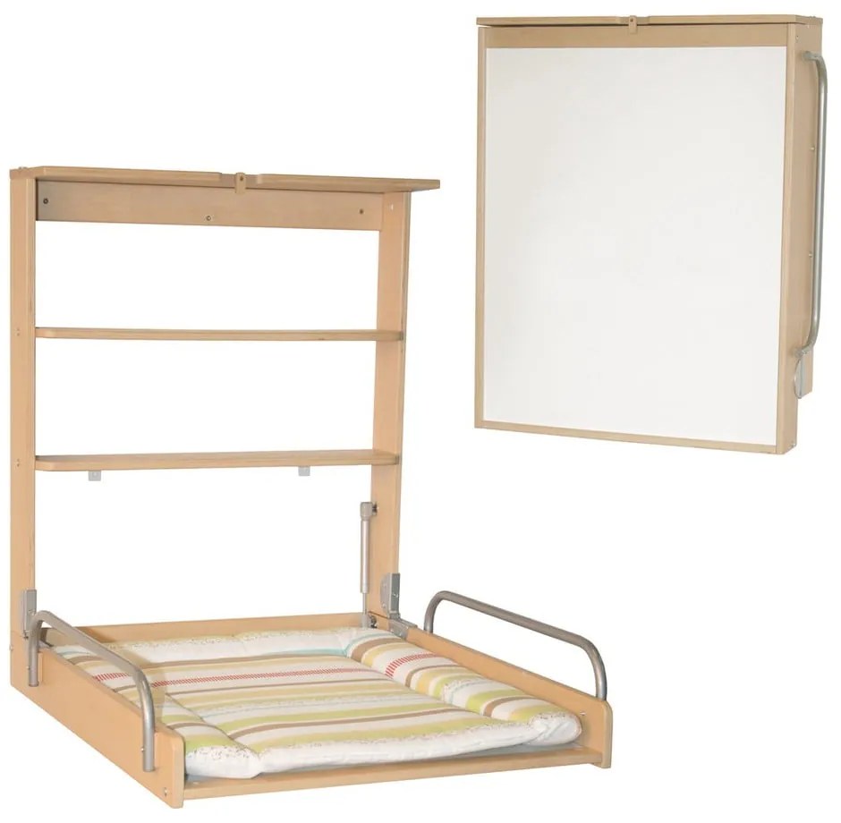 Висяща маса за преповиване от декор от бук в естествен цвят Dschungelbaby – Roba