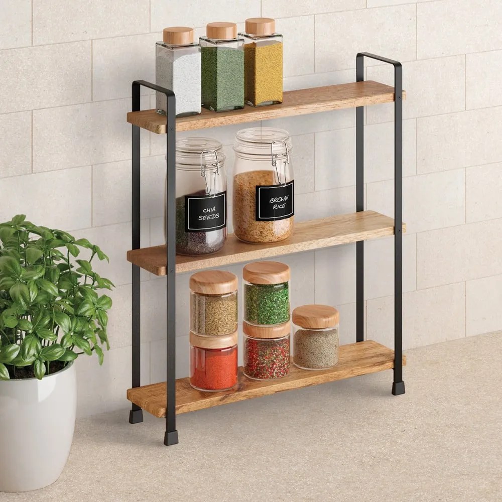 Дървен органайзер за подправки York – Metaltex