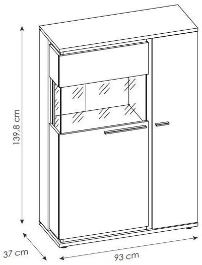 Витрина Inala 2D-Left