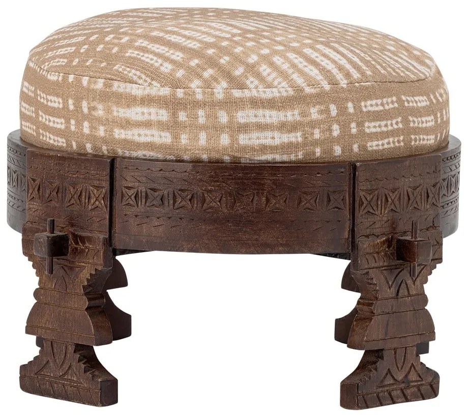 Табуретка в бежов и тъмнокафяв цвят Paloma – Bloomingville