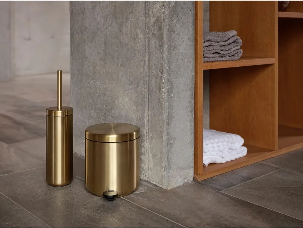 Четка за тоалетна от неръждаема стомана в месингов цвят Ume Brass – Zone