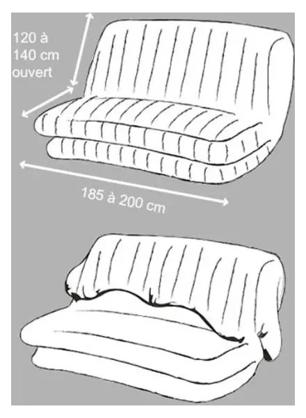 Кафява ластична калъфка за 3-местен диван Essentiel – douceur d'intérieur