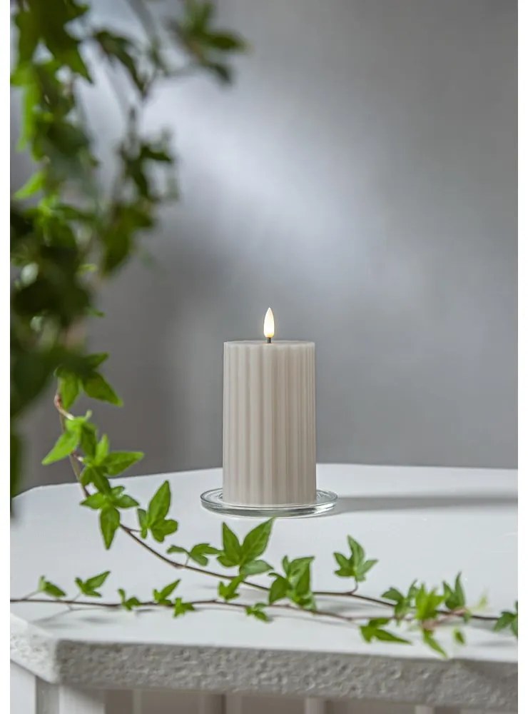 LED свещ (височина 15 см) Flamme Stripe - Star Trading